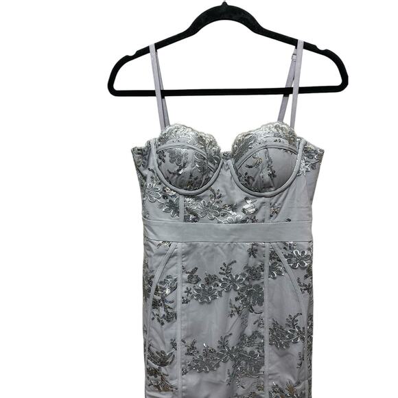 Medium NBD Floral Lace Mini Dress - Picture 8 of 13